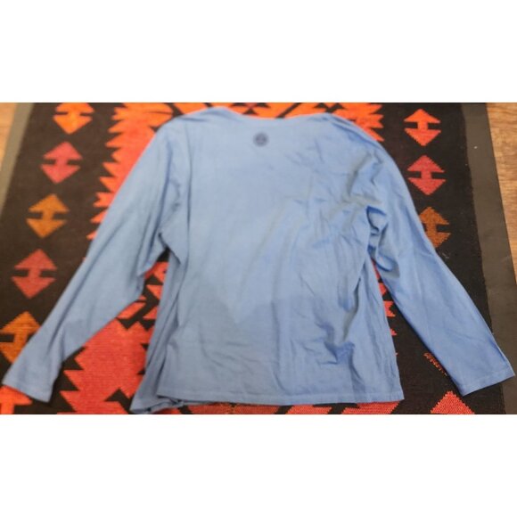 Life Is Good Women's Crusher Tee Wild Print Long Sleeve XXL Blue Cotton - Picture 4 of 12